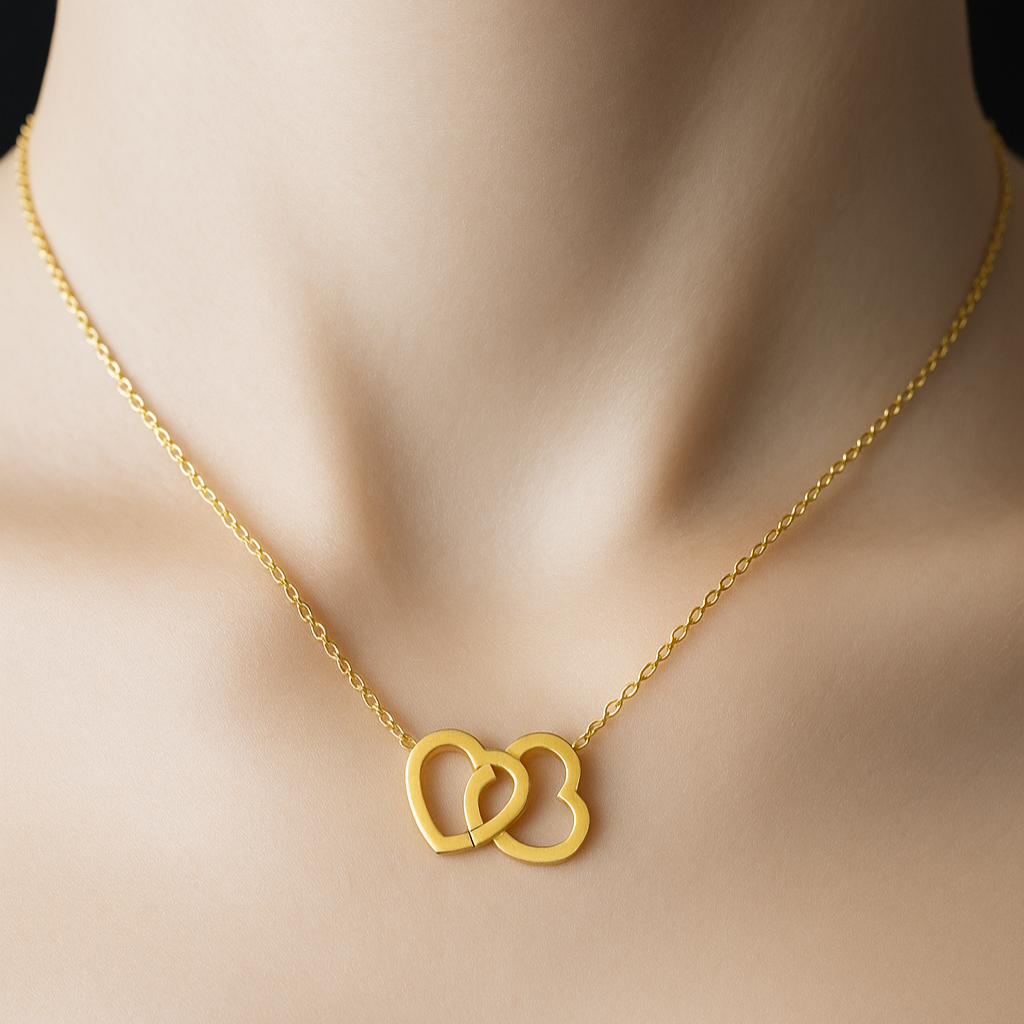 Twin Hearts Necklace