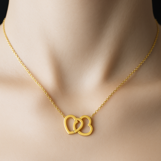 Twin Hearts Necklace